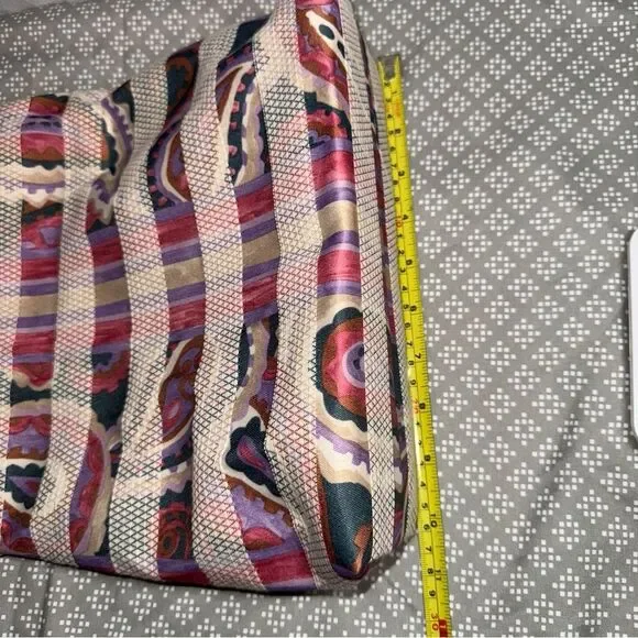 Paisley Print My Destiny Purse Handmade, One of a Kind, Glass Beaded Handle - Picture 7 of 12